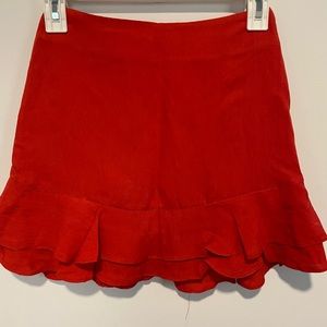 Red skirt